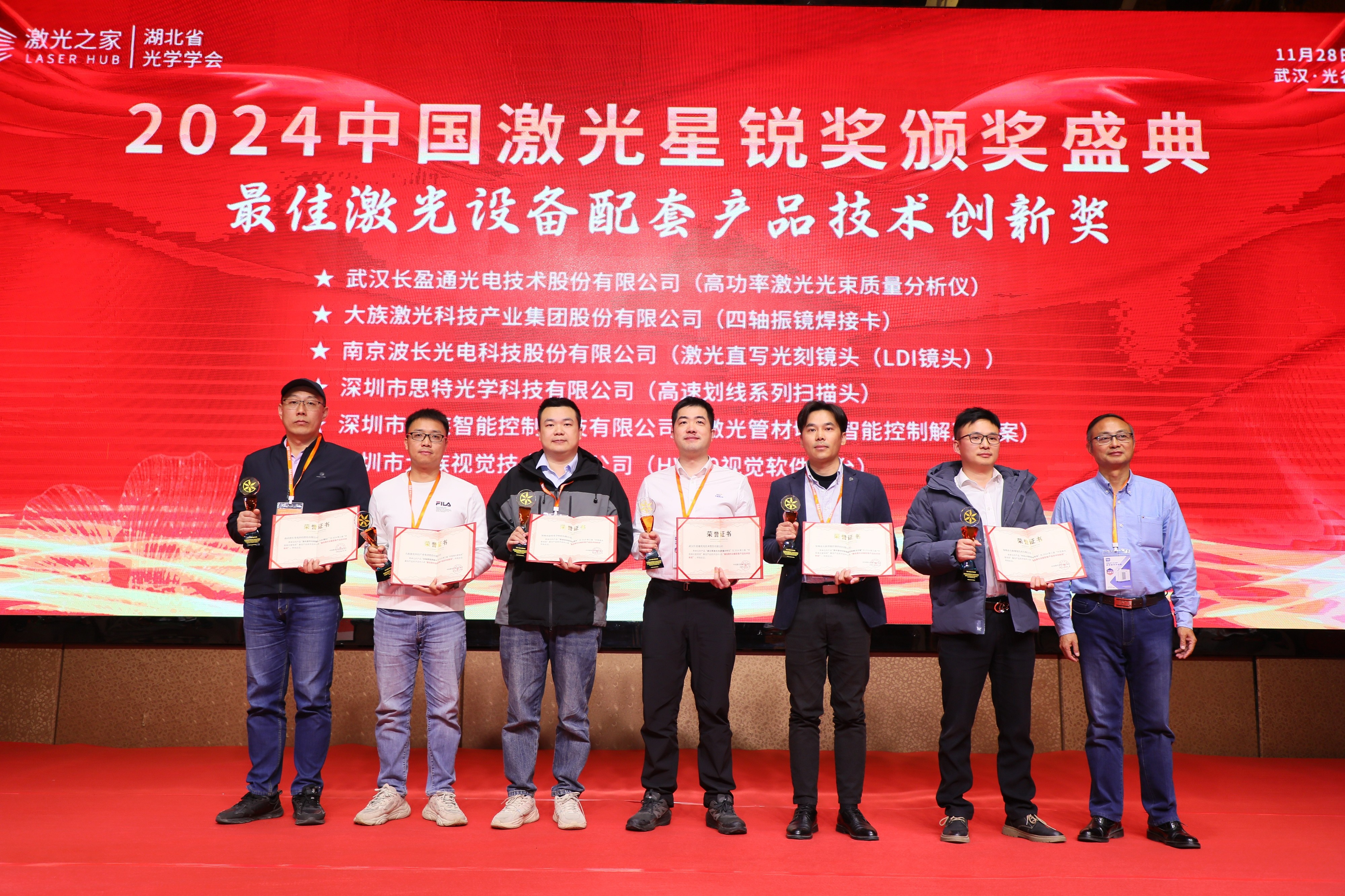 富联娱乐高功率激光光束质量分析仪荣获2024中国激光星锐奖“最佳激光设备配套产品技术创新奖”